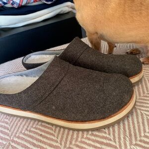 Merrell Womens 11 Dark Gray Slip-On Loafers slippers wool